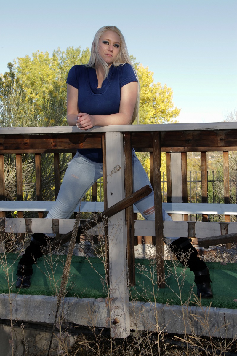 Female model photo shoot of Ariel Painter in Mini Golf Course Colorado Springs