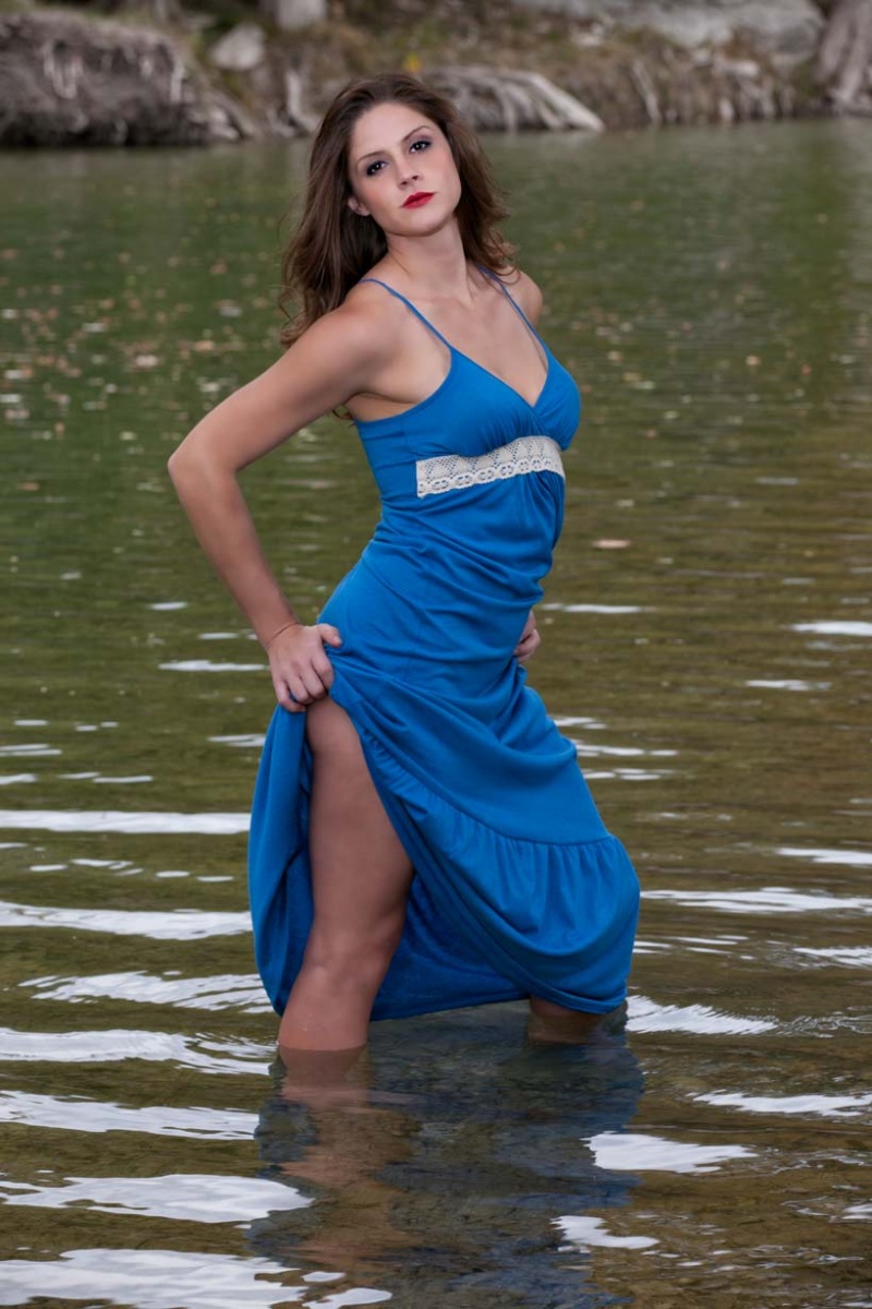Female model photo shoot of MarissaDanielle7 in Guadalupe River