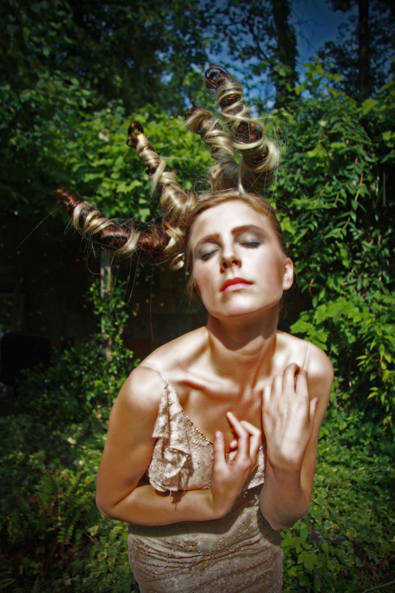 Female model photo shoot of sasha das gupta in Forest of Dreams