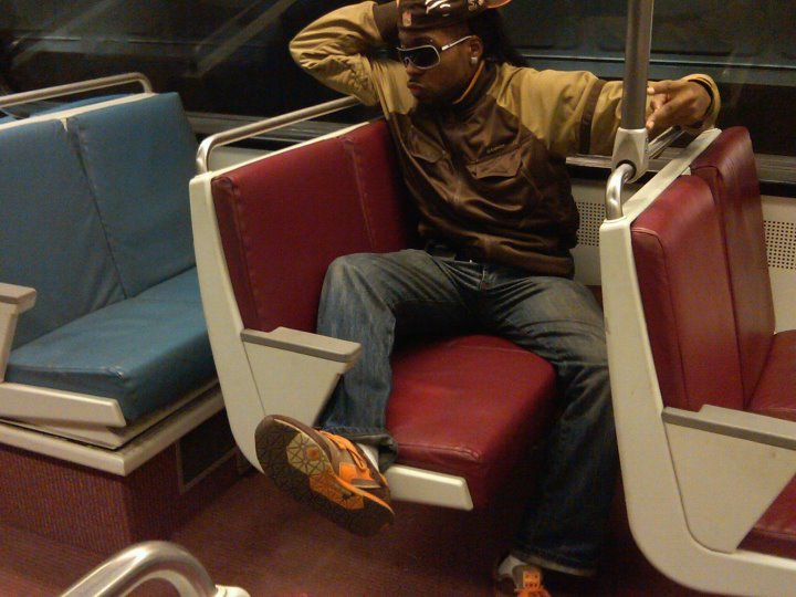 Male model photo shoot of King Josef in Metro Train 
