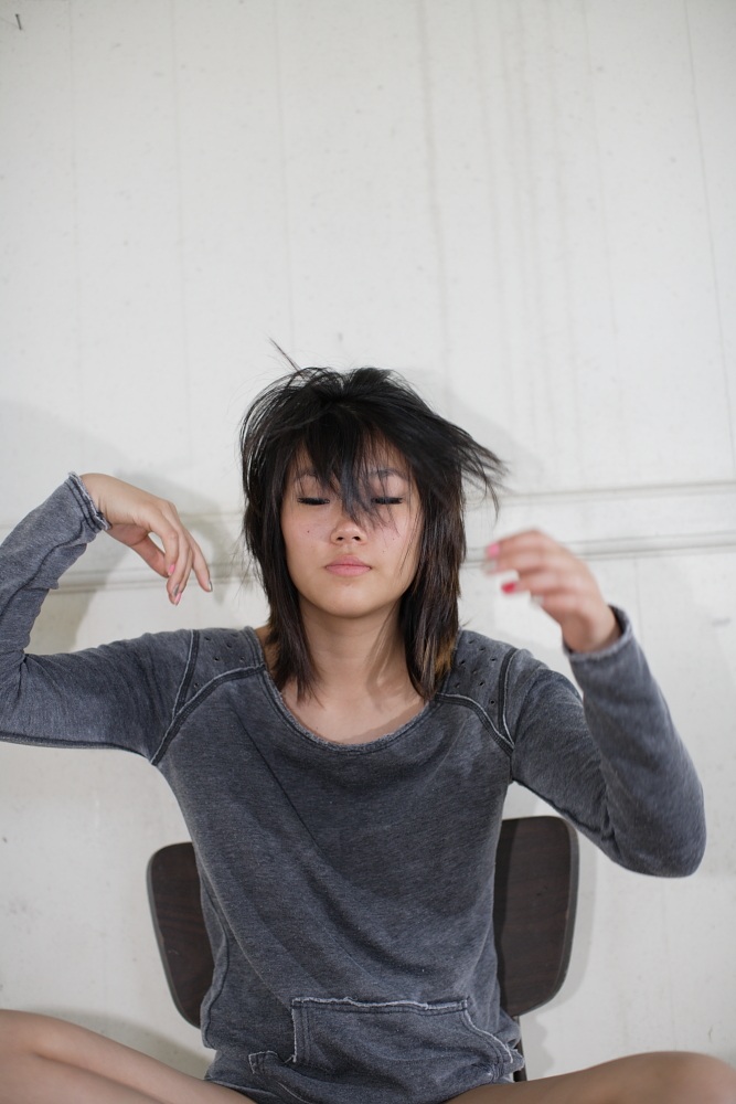 Female model photo shoot of Mila Vu