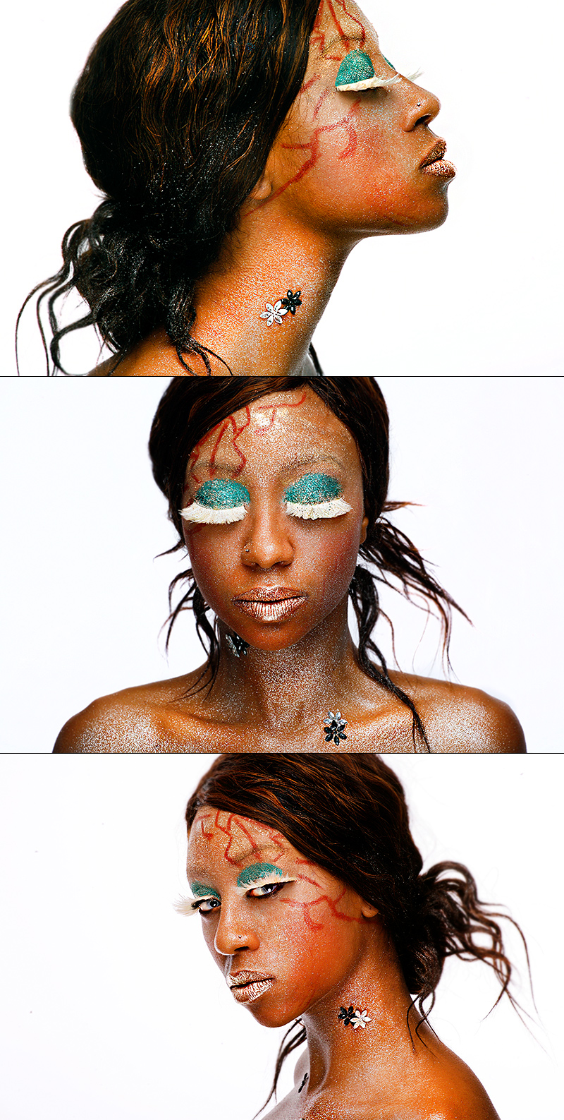 Female model photo shoot of Bonita Faces by AndreBelmont in some where far away from here..., makeup by Bonita Faces