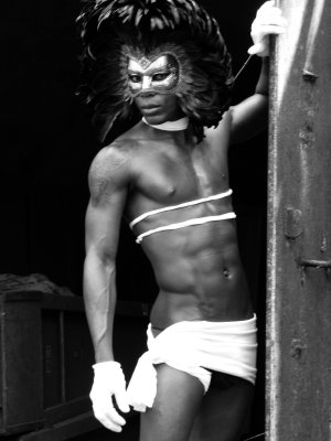 Male model photo shoot of Deon Baptiste in bonkers