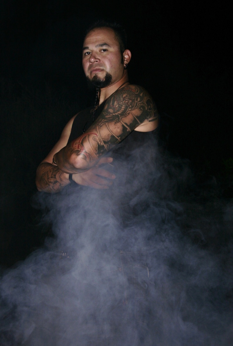 Male model photo shoot of unforgiven tattoo