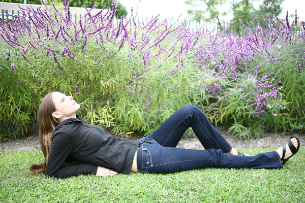 Female model photo shoot of Caroline Klebl in Hancock Park, LA