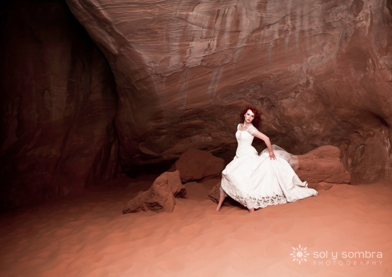 Female model photo shoot of Crystal Keating in Moab, Utah