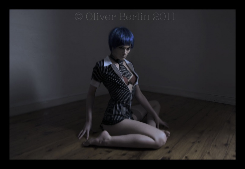 Female model photo shoot of Haywire C by oliver berlin, hair styled by Roxanne  Cahill