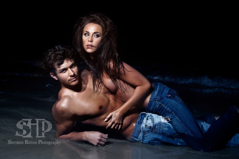 Female and Male model photo shoot of Kati Ann Beauty Design, NAT3 and Sophia Michaelson