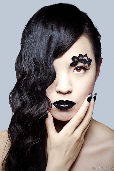 Female model photo shoot of Angelika Nguyen by Angela McConnell, makeup by Leesa Gray-Pitt