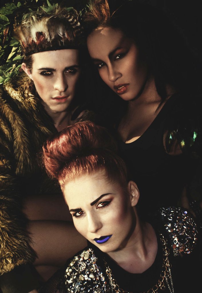 Female and Male model photo shoot of Hayley Tracey, Rebecca McEwing, James  and Naomi McKenzie by Lloyd James