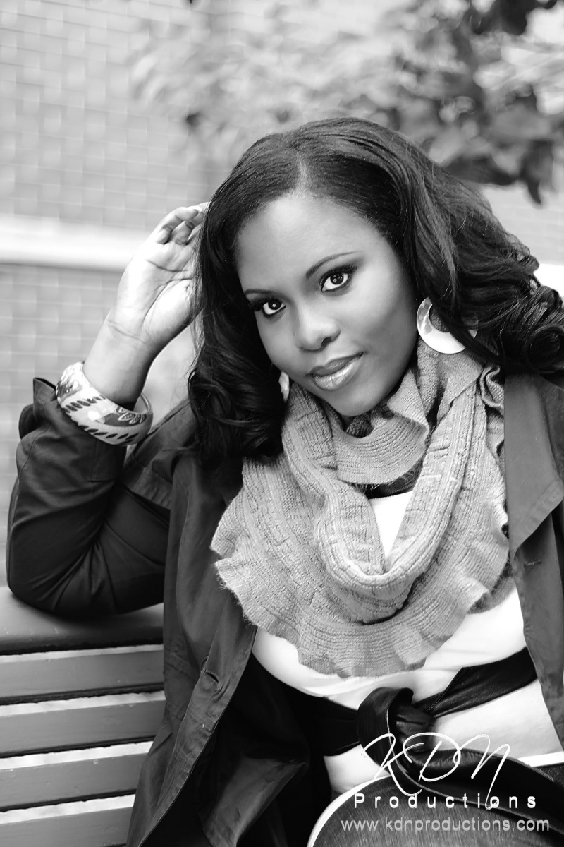 Female model photo shoot of KDN Productions Chicago and Nikeya Young in Chicago IL, makeup by Yvonne Wallace