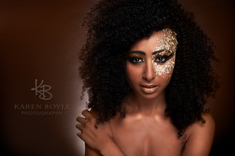 Female model photo shoot of CameraWorkshop and CongoLebanese Model in Bradford, makeup by Dorota MUA