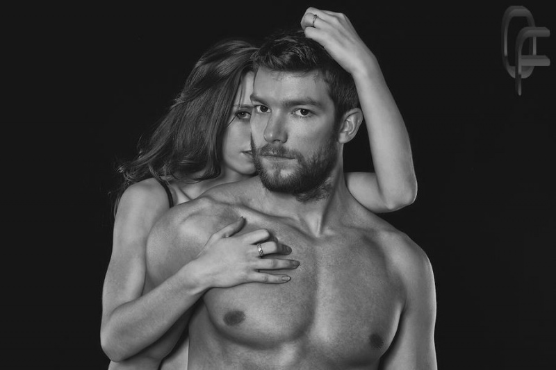 Male and Female model photo shoot of Ender Adams and Mara Thorne by Oblique Foto
