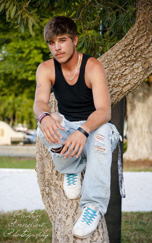Male model photo shoot of Dylan Pierce by Anneliese Joie in Centennial Park, Fort Myers, FL.