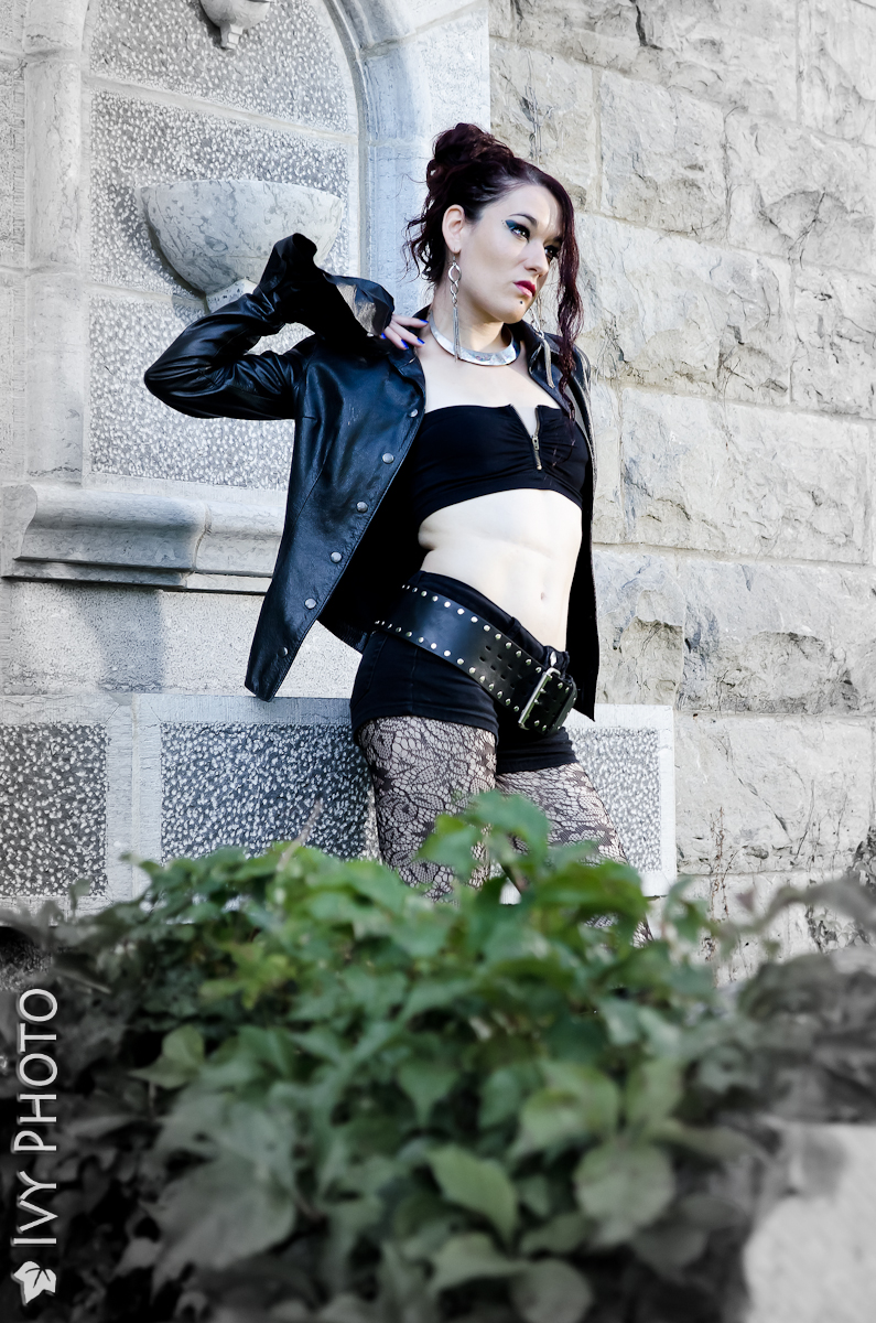 Female model photo shoot of Ivy Photo and The Black Pearl in Montreal