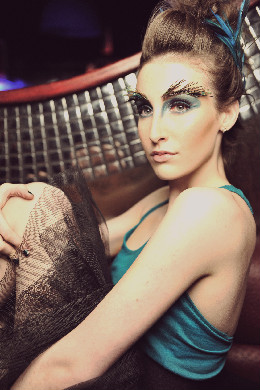 Female model photo shoot of Emma Stevenson MUA in Dandelion Nightclub Dublin
