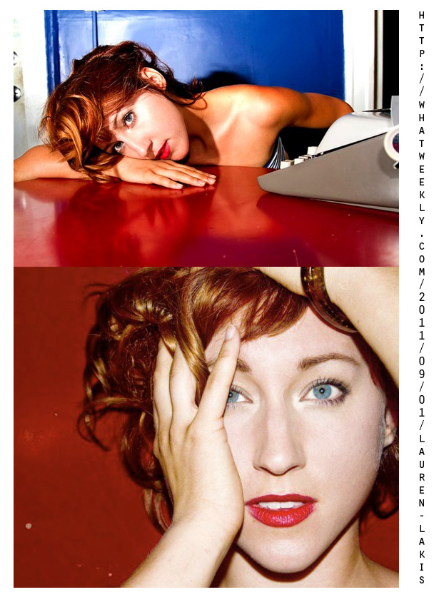 Female model photo shoot of Lauren Alexandra Lakis in What Weekly Magazine
