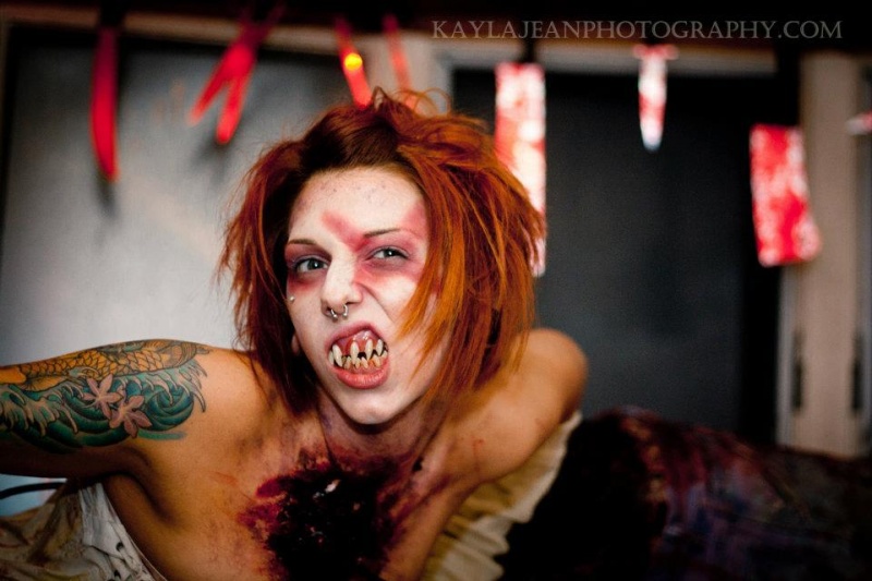 Female model photo shoot of Coley Cannibal
