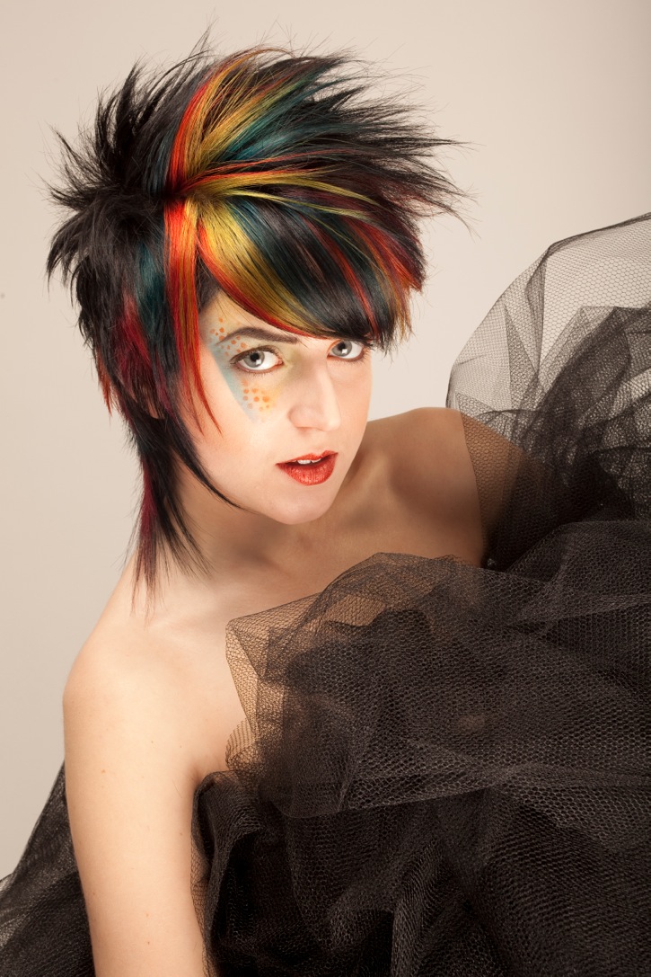Female model photo shoot of Dana Supernova Salon