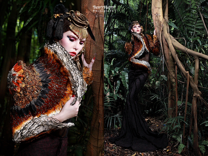 Female model photo shoot of Sok Eng in Singapore, makeup by Christine Yong