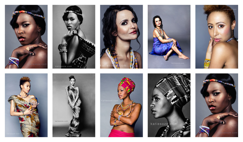 Female model photo shoot of AKOhene, Chelsea Nkala, CongoLebanese Model and Yaasmin by KatieSoze, makeup by Samantha Lyann