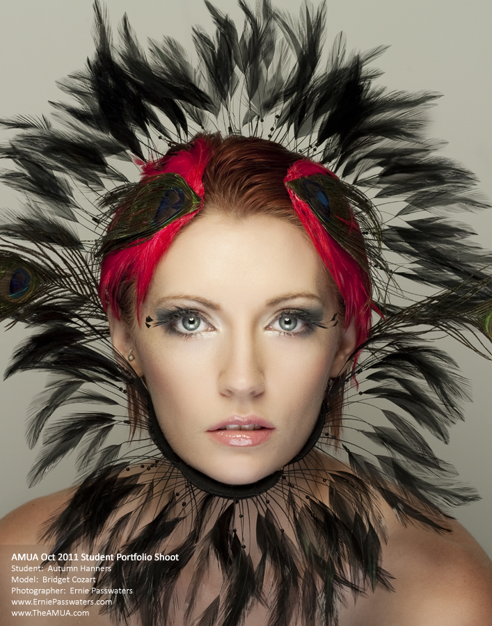 Female model photo shoot of autumn raquel makeup