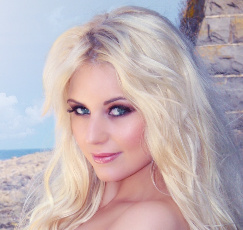 Female model photo shoot of Danielle Farrington in tropical beach or not...?