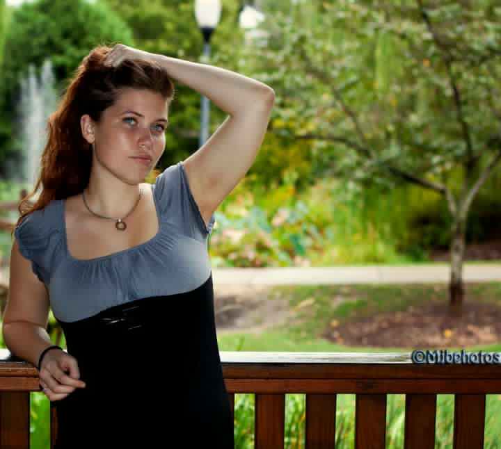 Female model photo shoot of Courtney Snyder by MJBPhotos in harbison park