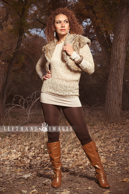 Female model photo shoot of Grizelda Zelda Quintana in Bosque New Mexico