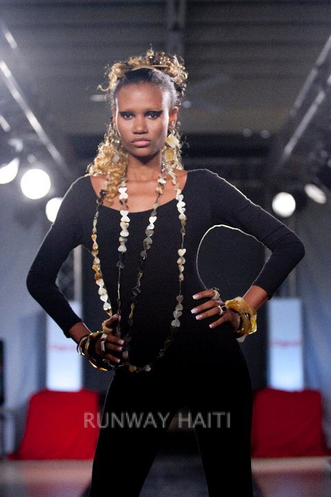 Female model photo shoot of Samantha Kersaint in RUNWAY HAITI 2011