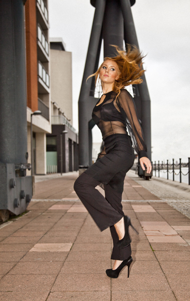 Female model photo shoot of Polly Jane in Docklands