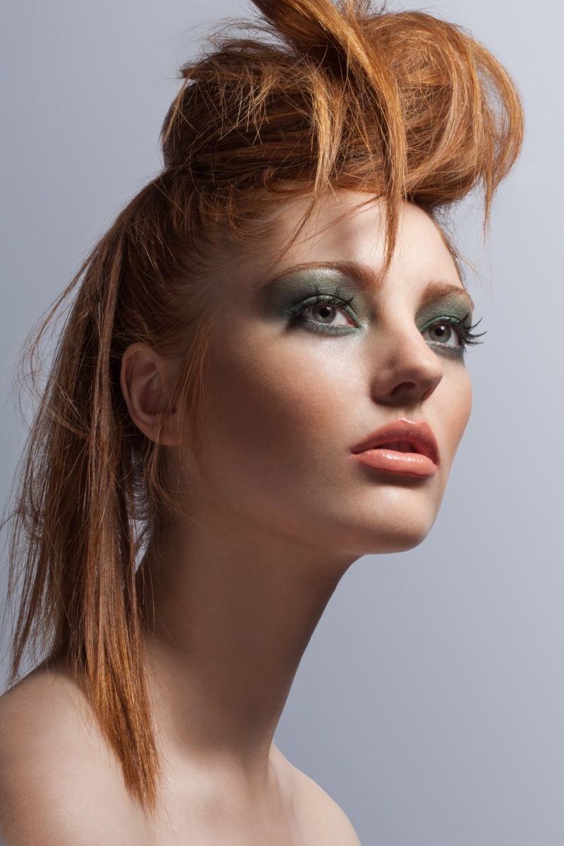 Female model photo shoot of White Noise retouching by Kristina Vassilieva