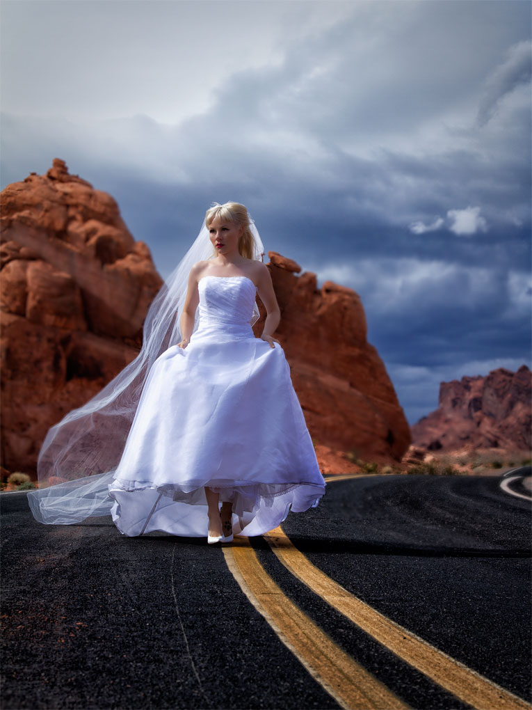 Female model photo shoot of Roxy Barbie in Valley of Fire, Nevada