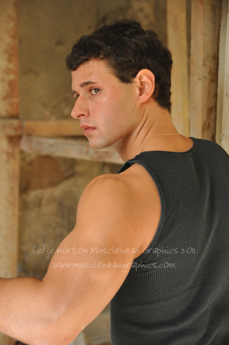 Male model photo shoot of Musclehead Graphics and Joe Olsen