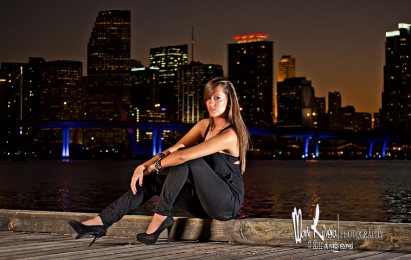 Male and Female model photo shoot of Mark Rivera Photography and Kianna K in South Florida