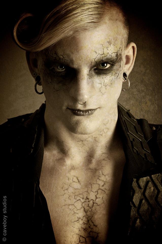 Male model photo shoot of Vilesk by Caveboy Studios, makeup by Alchemy Makeup Artistry