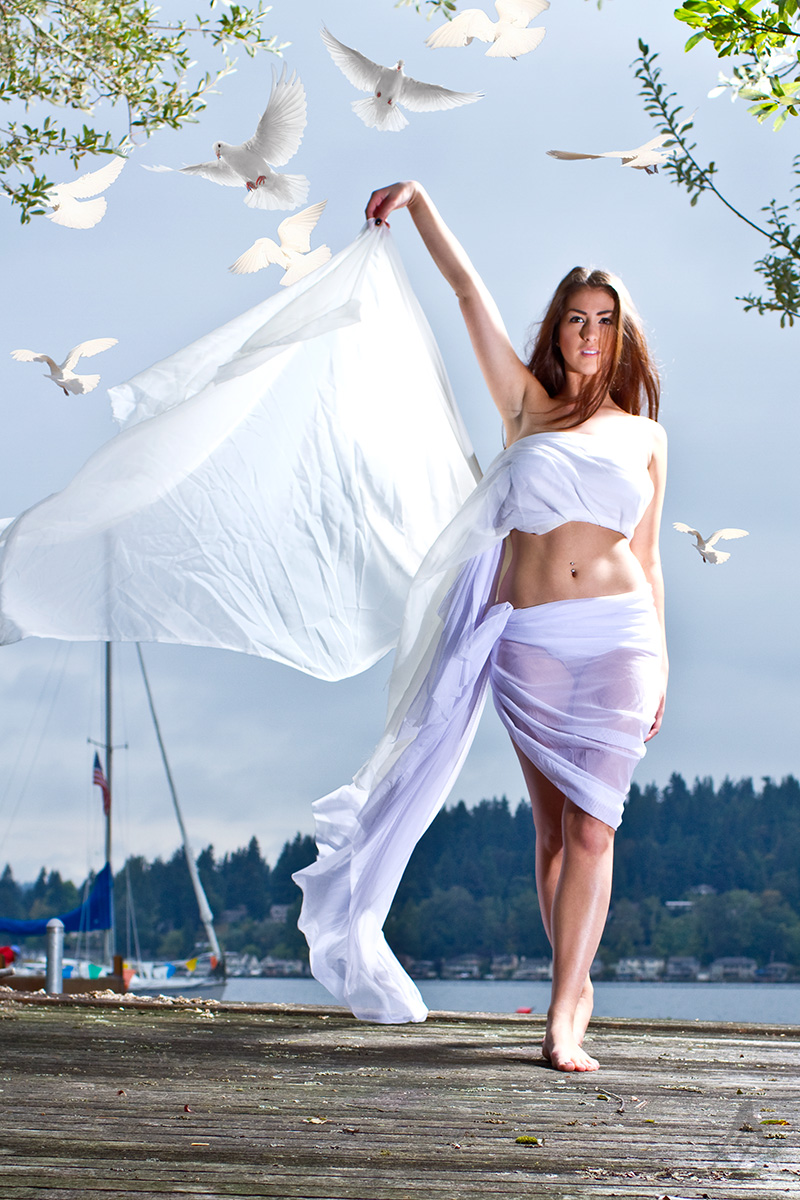 Male and Female model photo shoot of Lars R Peterson and Stephanie Gofeld in Kenmore, WA