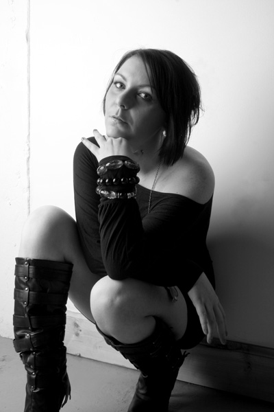 Female model photo shoot of Steph-Black