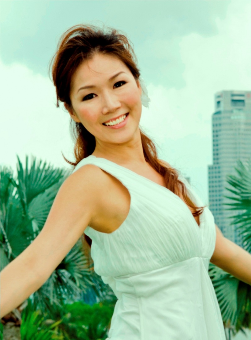 Female model photo shoot of Christine Chua MUA