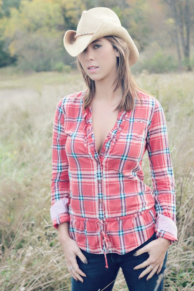 Female model photo shoot of Shay Marie  in Corn Field Watervliet