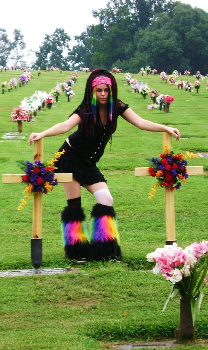 Female model photo shoot of DEM0NICA in Cemetery in Virginia