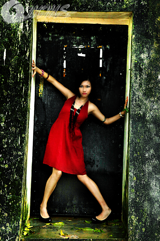 Female model photo shoot of iamrin by MMS Photography in Fort Canning Park