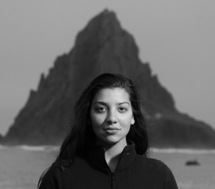 Female model photo shoot of Angelina Bean in Antarctica
