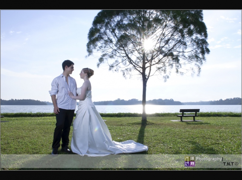 Male and Female model photo shoot of Albert Sun and Flick  in Upper Seletar Reservoir Park