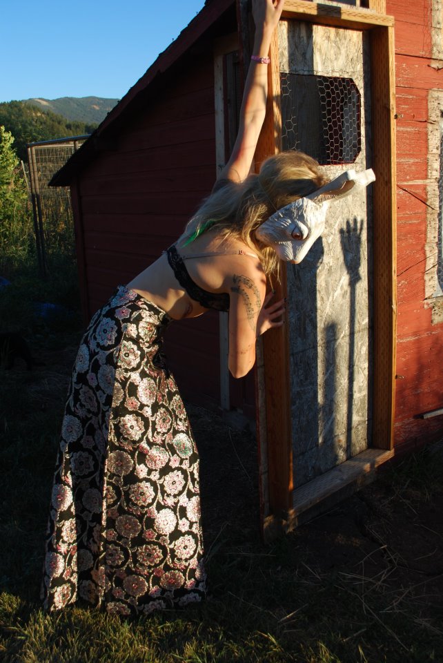 Female model photo shoot of Caitlyn Color in By My Chicken Coop and Veggie Garden