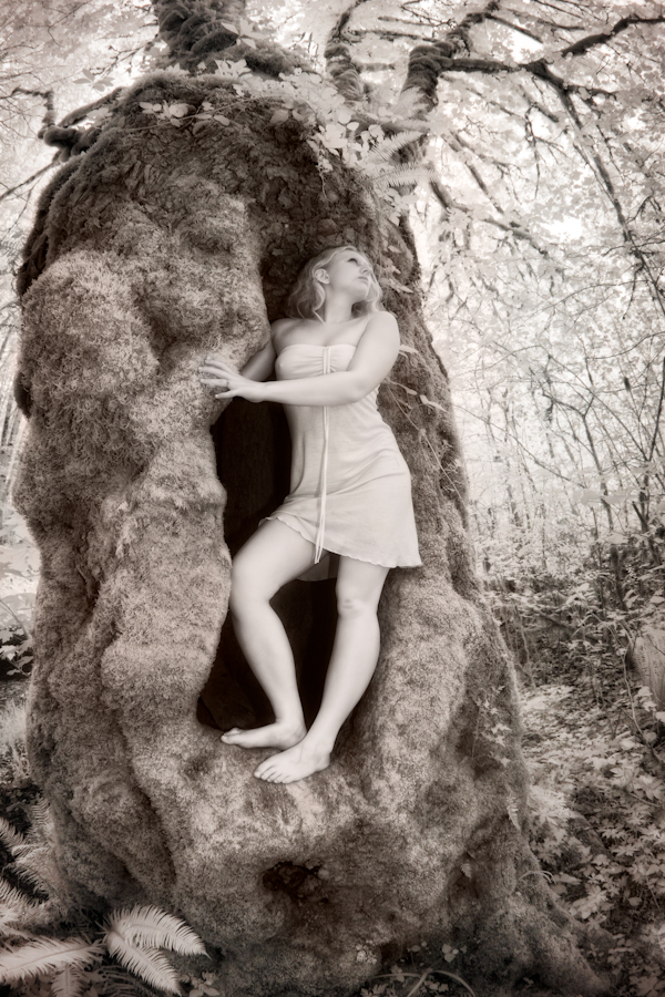 Female model photo shoot of Blonde Fantasy  by Mearle in Olympic National Forrest -Wa