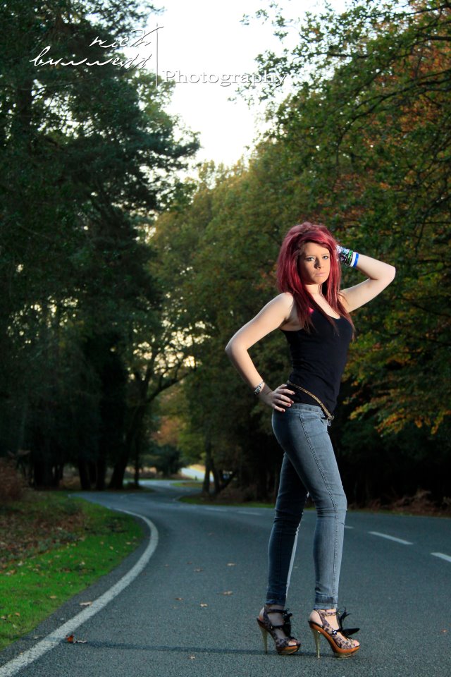 Female model photo shoot of Amber12288 by Nick Burrett in New forest, Southampton