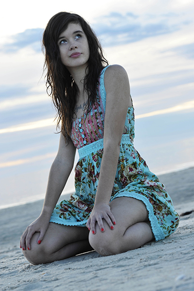Female model photo shoot of Samantha Browne in Semaphore Beach, Adelaide, Australia