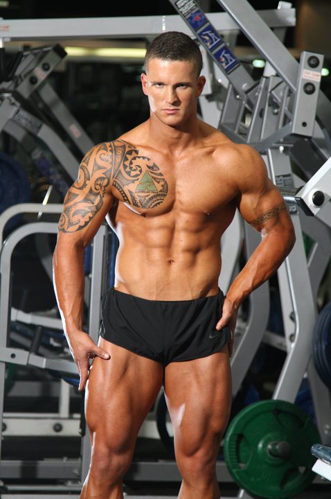 Male model photo shoot of Aaron Selkrig  in City Gym