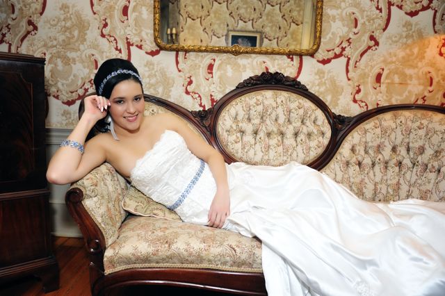 Female model photo shoot of Clay Bouquet Shop and Jenny415 in Turkey Hill Inn, Summit NJ, hair styled by Kristi Unis